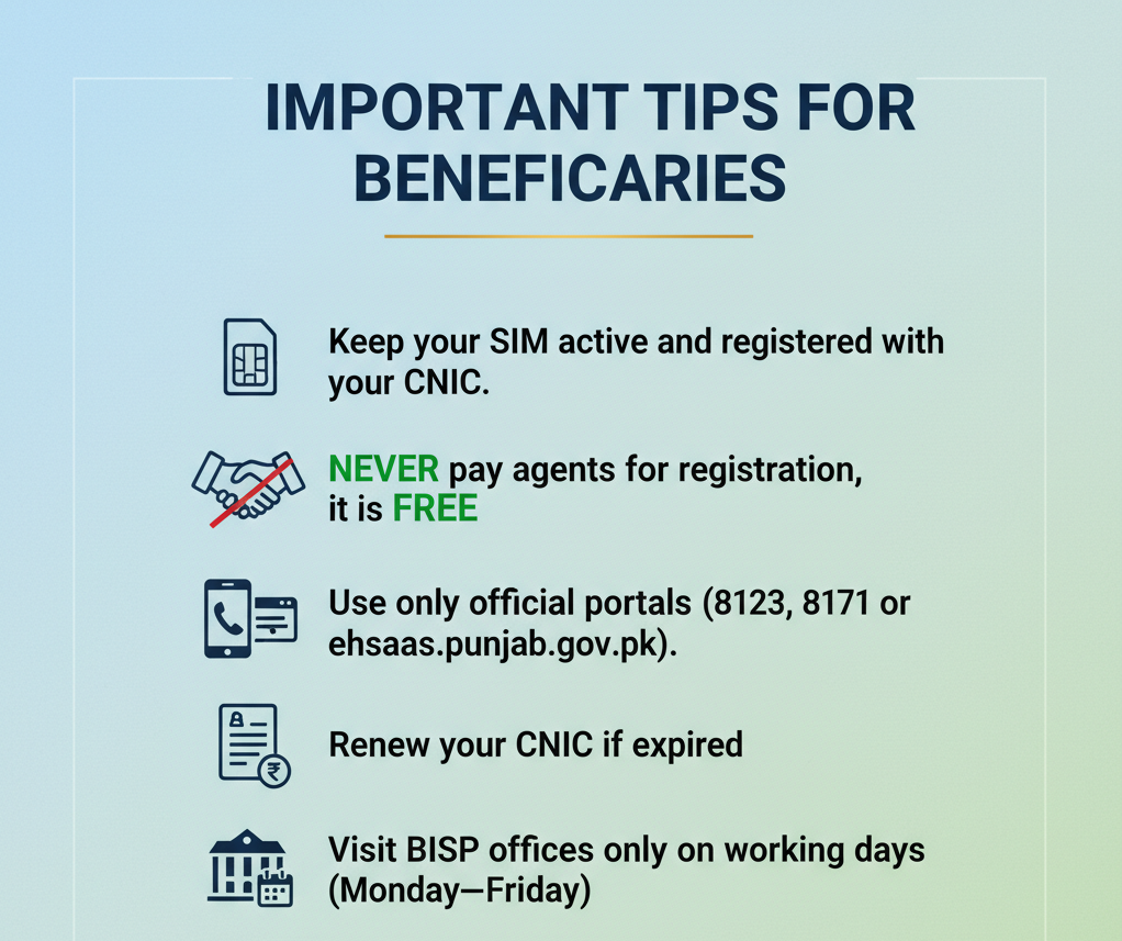 Important Tips for Beneficiaries