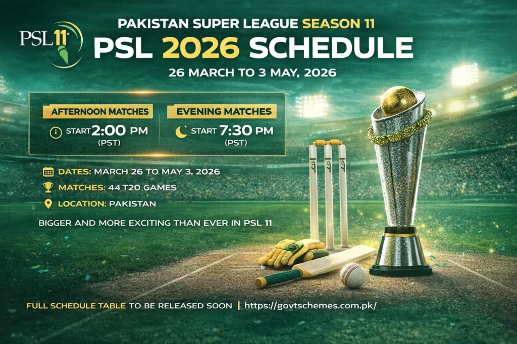 PSL start date 2026
